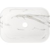 Mexen Rita countertop washbasin 45 x 32 cm, white stone - 21084584