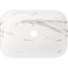 Mexen Rita lavabo da appoggio 45 x 32 cm, pietra bianca - 21084584