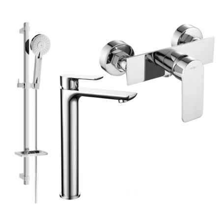 Mexen Alfa DQ40 set de ducha, cromado - 745714DQ40-00