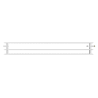 Mexen CVH30 Hygiene Plattenheizkörper 400 x 1300 mm, untere Anschluss, 1425 W, weiß - W630H-040-130-00