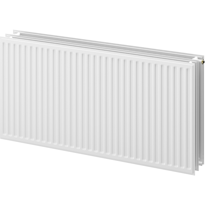 Mexen CVH30 Higienski ploščni radiator 400 x 1500 mm, spodnje priključke, 1644 W, bel - W630H-040-150-00