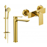 Mexen Alfa DQ40 Duschset, Gold - 745714DQ40-50