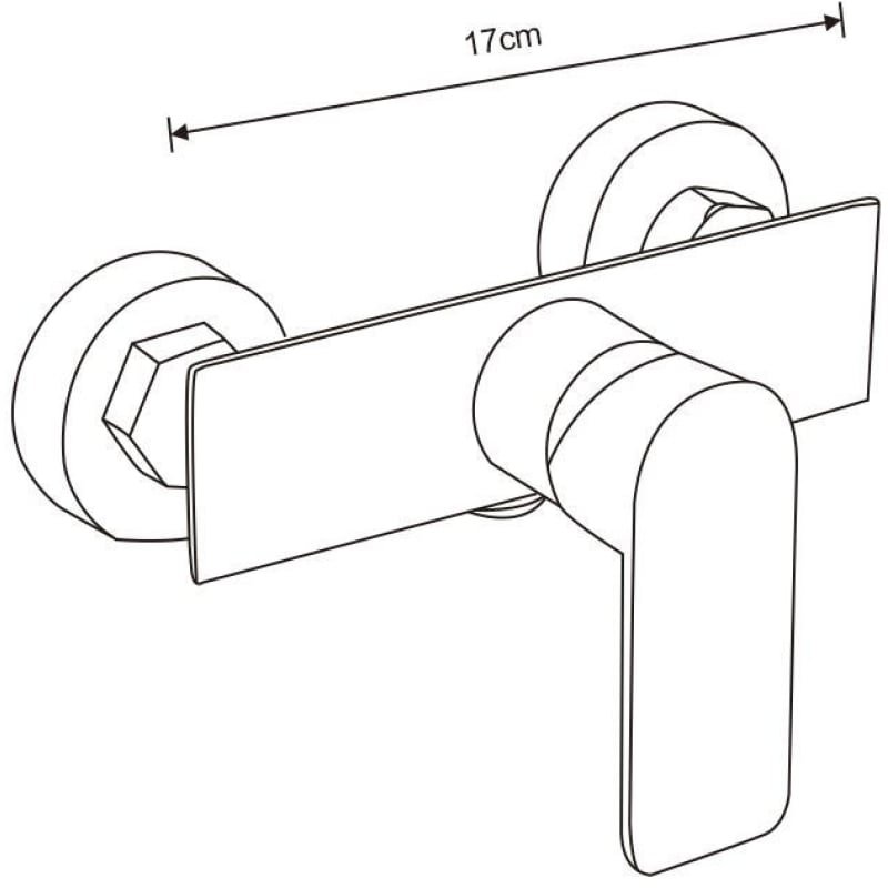 Mexen Alfa DF72 dušikomplekt, krom - 745714DF72-00