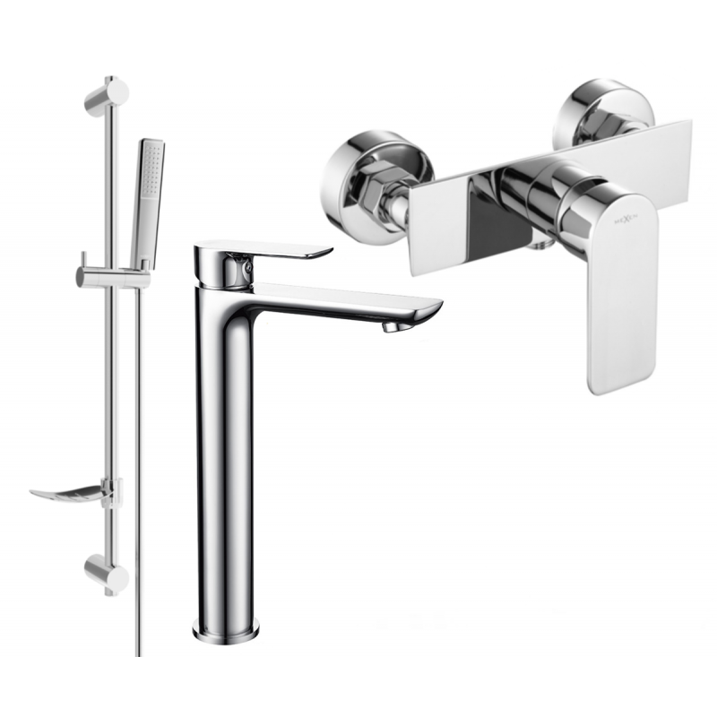 Mexen Alfa DF72 Duschset, Chrom - 745714DF72-00