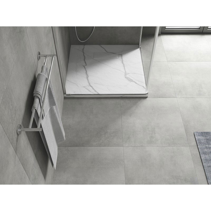 Mexen Hugo fyrkantig duschkar SMC 80 x 80 cm, vit sten - 42158080