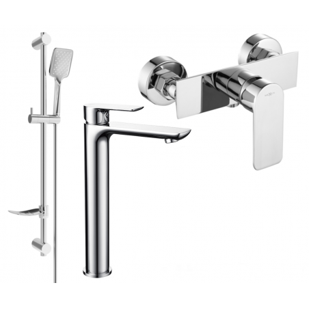 Mexen Alfa DF62 shower set, chrome - 745714DF62-00