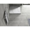 Mexen Hugo plato de ducha cuadrado SMC 90 x 90 cm, piedra blanca - 42159090