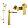 Mexen Alfa DF62 douche set, goud - 745714DF62-50