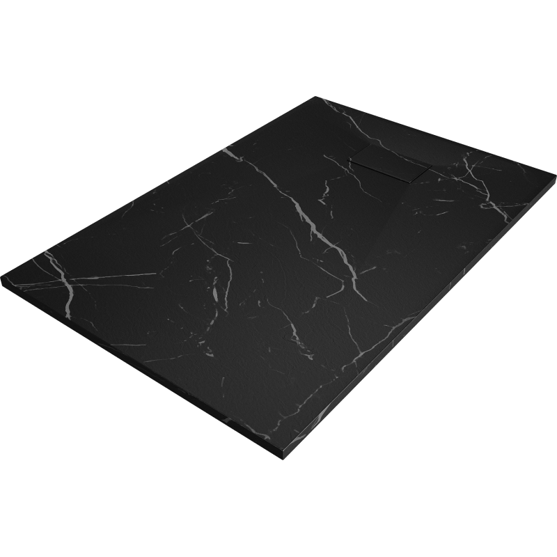 Mexen Hugo piatto doccia rettangolare SMC 100 x 80 cm, pietra nera - 42758010