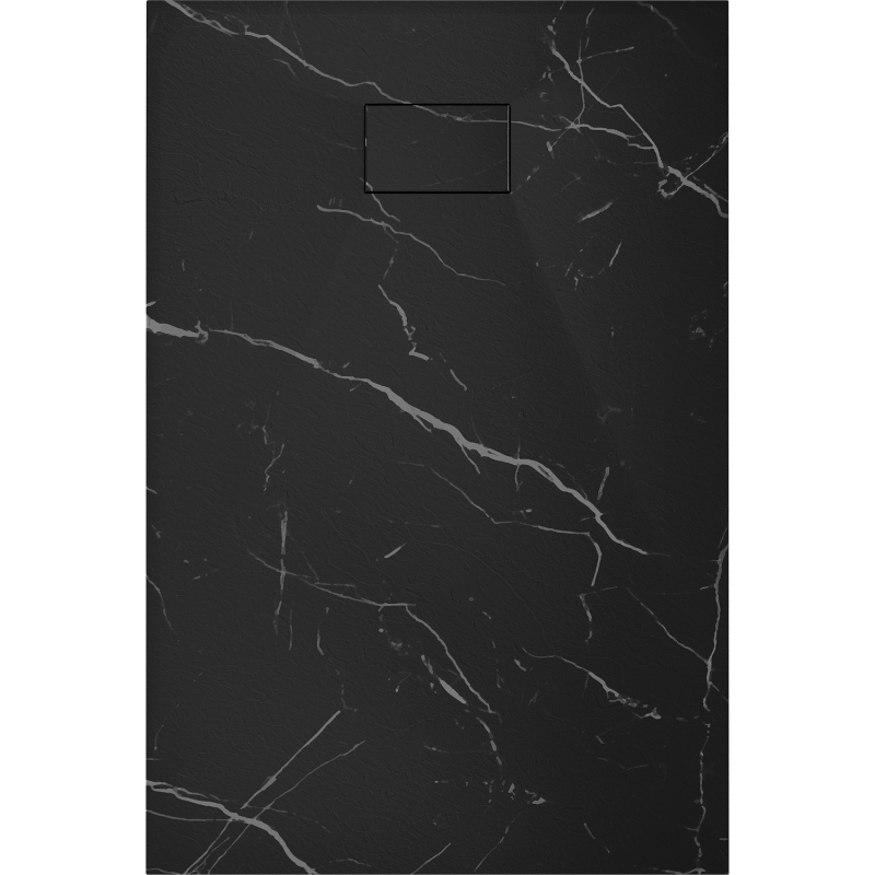 Mexen Hugo rectangular shower tray SMC 100 x 80 cm, black stone - 42758010
