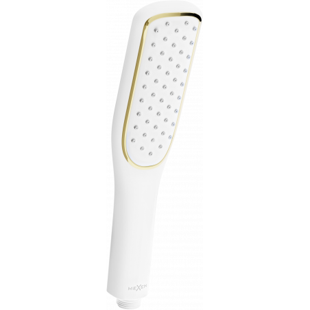 Mexen R-49 pommeau de douche 1 fonction, blanc/doré - 79549-25