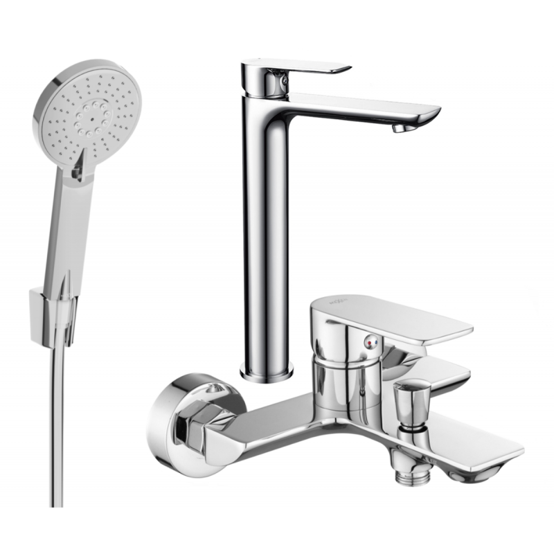 Mexen Alfa R40 Bath Set, Chrome - 745713R40-00