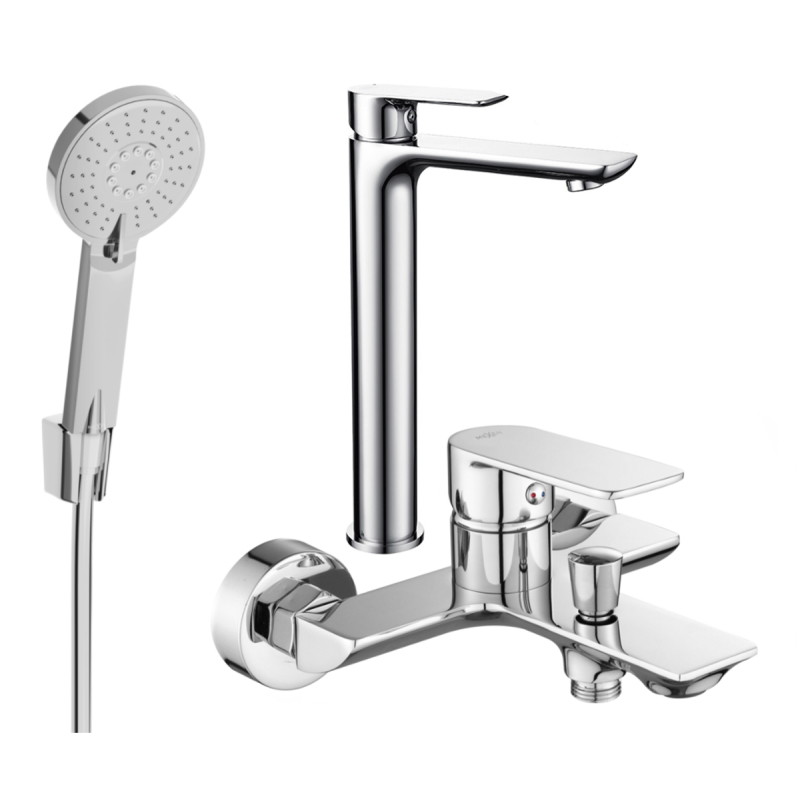 Mexen Alfa R40 vannikomplekt, kroom - 745713R40-00