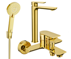 Mexen Alfa R40 Wannenset, gold - 745713R40-50