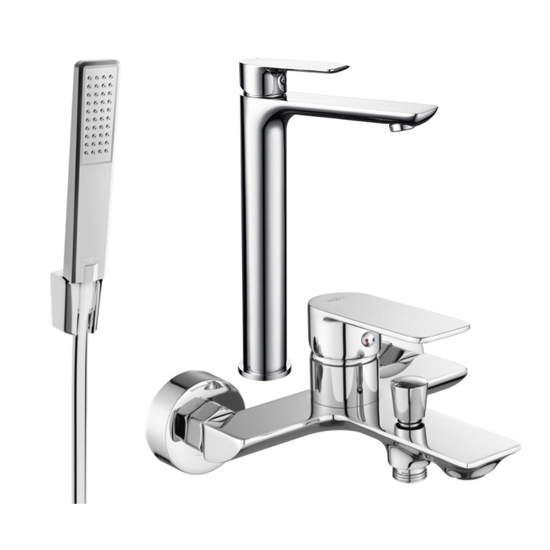Mexen Alfa R72 vannikomplekt, kroom - 745713R72-00