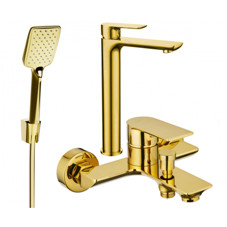Mexen Alfa R62 ensemble de baignoire, doré - 745713R62-50