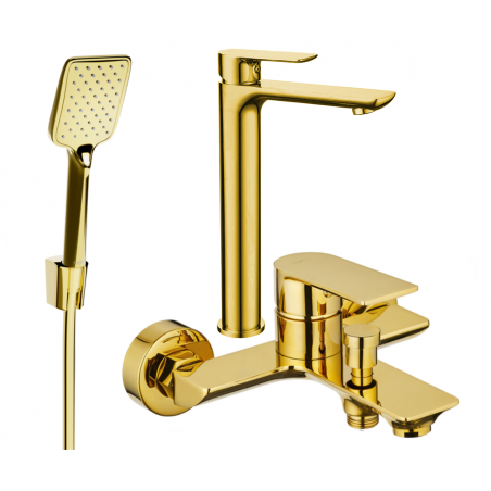 Mexen Alfa R62 set da bagno, dorato - 745713R62-50