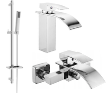 Mexen Aries DQ77 conjunto de baño, cromo - 744803DQ77-00