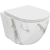 Mexen Lena miska wc Rimless z deską wolnoopadającą slim, duroplast, biała kamień - 30224094