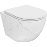 Mexen Lena WC-Schüssel Rimless mit langsam schließendem Slim-Sitz, Duroplast, weiße Stein - 30224093