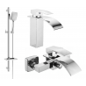 Mexen Aries DQ62 Bathtub Set, Chrome - 744803DQ62-00