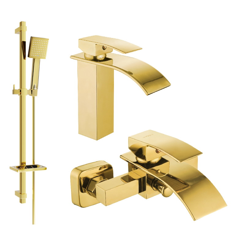 Mexen Aries DQ45 kuldne vannikomplekt - 744803DQ45-50
