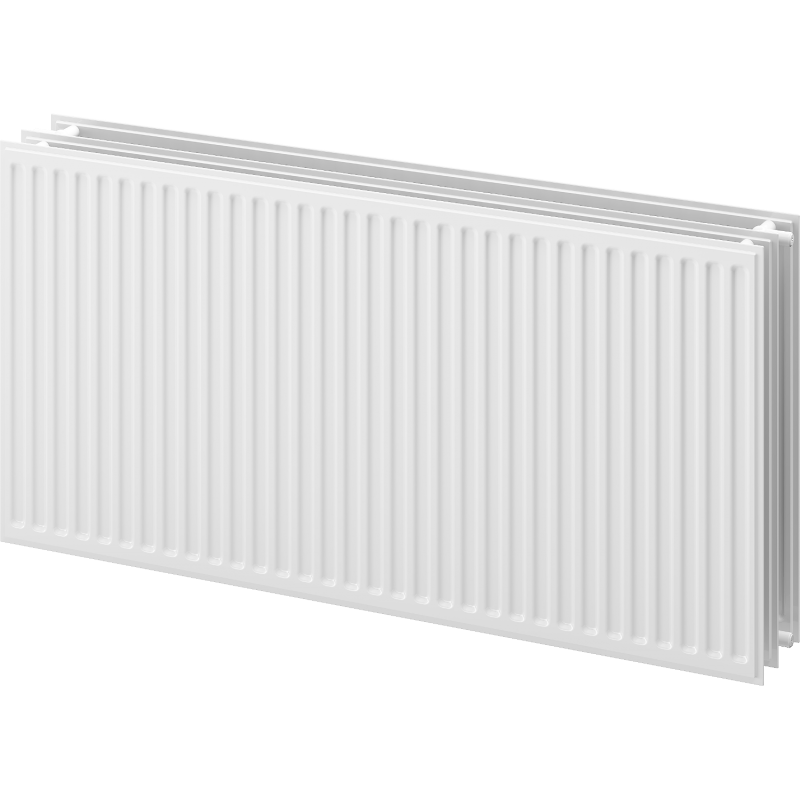 Mexen CH30 Hygiëne plaatradiator 300 x 2200 mm, zij-aansluiting, 1919 W, wit - W430H-030-220-00