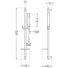 Mexen Aries DQ77 vannitoakomplekt, kroom - 744813DQ77-00