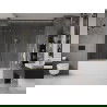 Mexen Velar Duo 2-flügelige verschiebbare Badewannenabtrennung 190 x 150 cm, transparent, gebürstet gold - 896-190-000-02-55