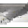 Mexen Velar Duo 2-flügelige verschiebbare Badewannenabtrennung 190 x 150 cm, transparent, gebürstet gold - 896-190-000-02-55