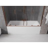 Mexen Velar Duo vanniparavan 2-tiivaline lükand 190 x 150 cm, läbipaistev, roosa kuld - 896-190-000-02-60