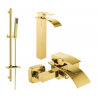 Mexen Aries DQ77 set da bagno, oro - 744813DQ77-50