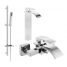 Mexen Aries DQ77 bath set, chrome - 744813DQ77-00