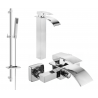 Mexen Aries DQ77 vannitoakomplekt, kroom - 744813DQ77-00