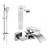 Mexen Aries DQ62 Bathtub Set, Chrome - 744813DQ62-00