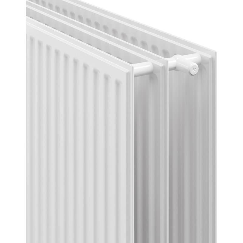 Mexen CH30 Hygien panelradiator 500 x 3000 mm, sidanslutning, 3890 W, vit - W430H-050-300-00