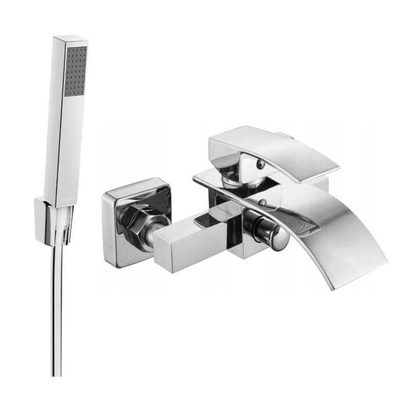 Mexen Aries R77 Bathtub Faucet with Shower Set, Chrome - 74483R77-00
