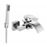 Mexen Aries R77 grifo de bañera con juego de ducha, cromado - 74483R77-00