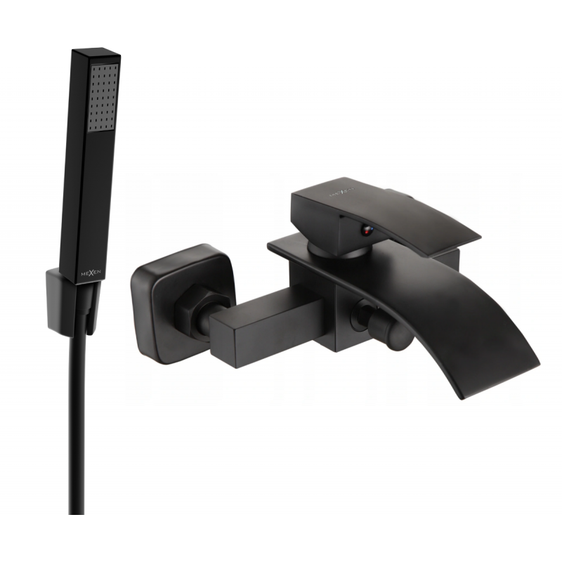 Mexen Aries R77 Buedbidden Batterie mat Duschset, schwaarz - 74483R77-70