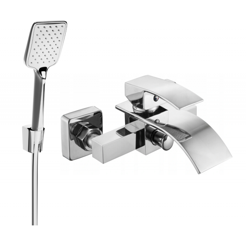 Mexen Aries R62 batteria da bagno con set doccia, cromo - 74483R62-00