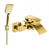 Mexen Aries R62 batería de bañera con kit de ducha, dorado - 74483R62-50