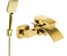 Mexen Aries R62 robinet de baignoire avec ensemble de douche, or - 74483R62-50
