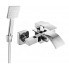 Mexen Aries R45 bath mixer with shower set, chrome - 74483R45-00