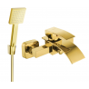 Mexen Aries R45 badkarsblandare med duschset, guld - 74483R45-50