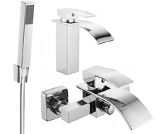 Mexen Aries R77 ensemble pour baignoire, chrome - 744803R77-00