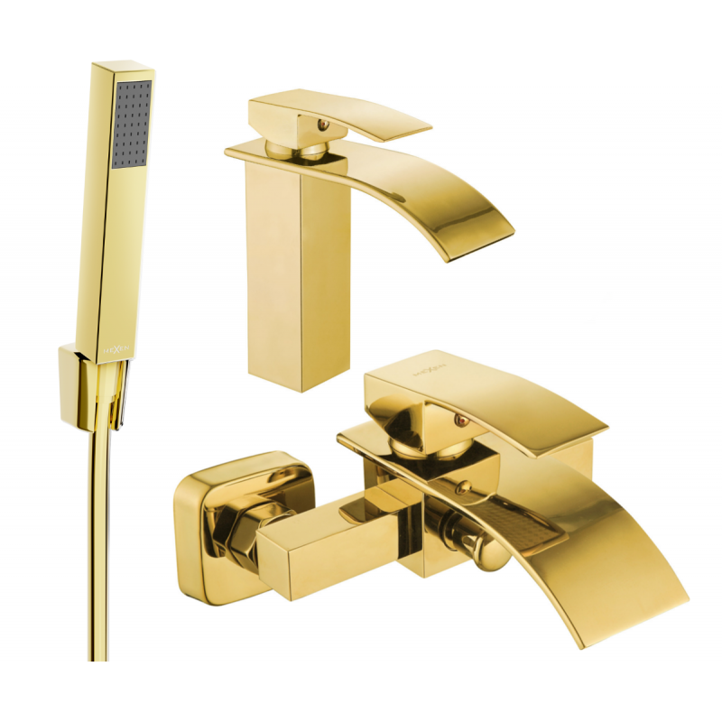 Mexen Aries R77 set da vasca, dorato - 744803R77-50