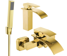 Mexen Aries R77 ensemble de baignoire, doré - 744803R77-50