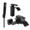 Mexen Aries R77 conjunto de bañera, negro - 744803R77-70