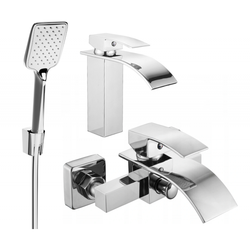 Mexen Aries R62 Badewannenset, Chrom - 744803R62-00