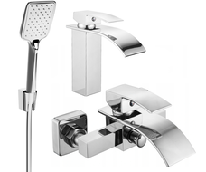 Mexen Aries R62 vannikomplekt, kroom - 744803R62-00